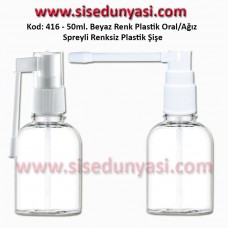 Ağız Spreyli Plastik Şişe Kod: 416 25/30ml.