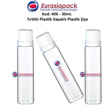 0,90 TL. + KDV'den başlayan fiyatlar ile Kod: 406: 25/30ml. TIRTIKLI KAPAKLI ŞİŞE